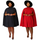 Plus Size Loose Casual Pleated Dress