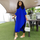 Women Vintage Style Plus Size Patchwork Irregular Hem Dress