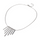 Fashion Lady High Quality 925 Silver Plated Tassel Pendant Necklace