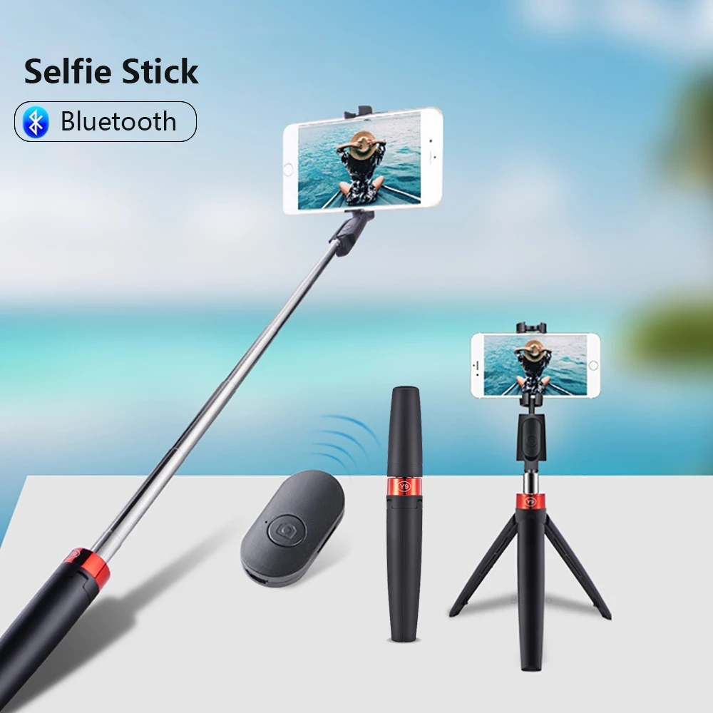 Mobile Phone Foldable Wireless Bluetooth Control Tripod Selfie Stick