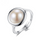 Luxury 10-10.5mm Freshwater Pearl Women Sterling Silver Ring
