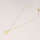Women Fashion Simple Titanium Steel Peach Blossom Mark Fire Lacquer Necklace