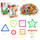 800pcs/Set DIY Geometric Plug Puzzle Plastic Building Blocks Toys