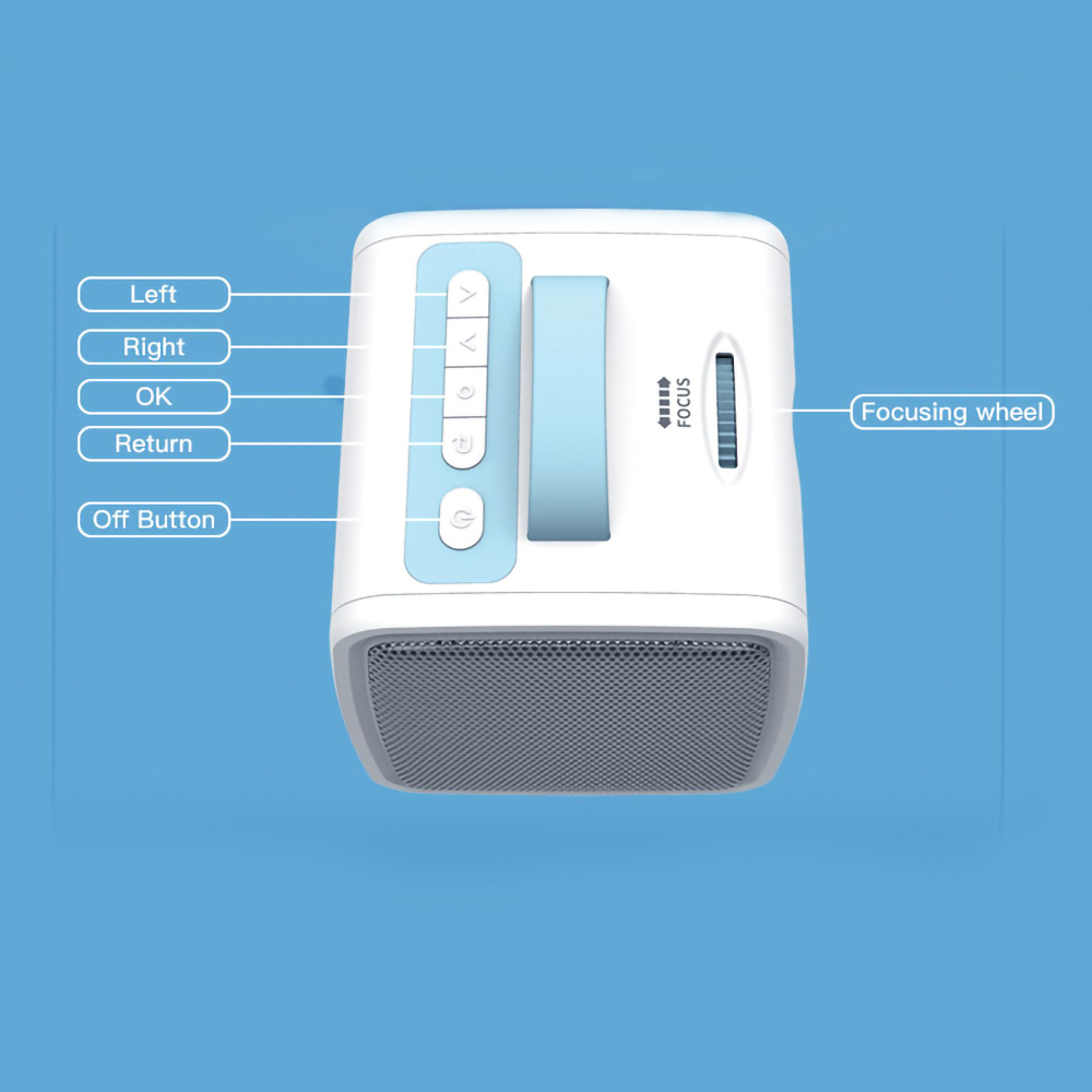 Mini Portable Support 1080P Full HD Projector