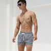 Men Fashion Striped Quick-Drying Swimming Shorts