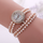 Women Fashion Exquisite Pearl Bracelet Watche