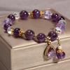 Women Fashion Creative Purple Rhinestone Beaded Bracelet