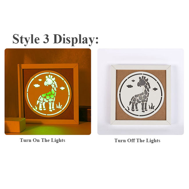 Creative Bell Flamingo Decor Wooden Shell LED Night Light