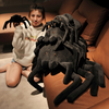 Kids Cartoon Stuffed Animals Simulation Black Spider Plushtoy Trick Doll Scary Horror Toy ( 2 sets )