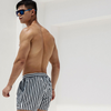 Men Fashion Striped Quick-Drying Swimming Shorts