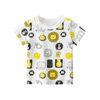 Boys Casual Cute Round Neck Short Sleeve Cartoon Animal Pattern T-Shirt