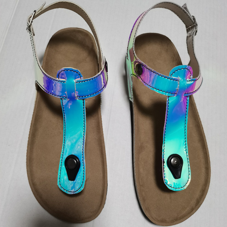 Plus Size Women Fashion Laser Flip Flops