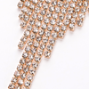 Fashion Rhinestone Decor Tassel Earrings