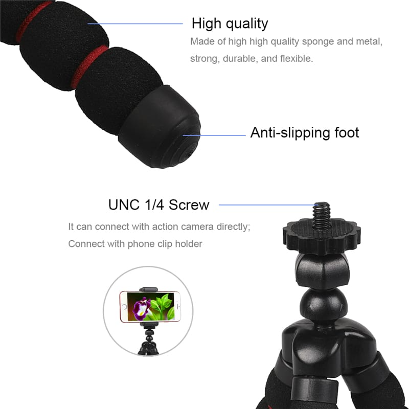 Camera Accessories Flexible Sponge Tripod