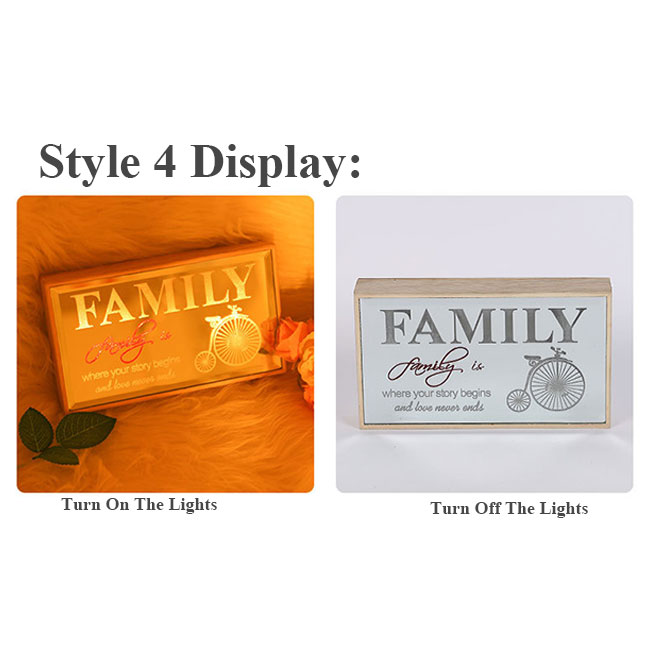 Creative Bell Flamingo Decor Wooden Shell LED Night Light