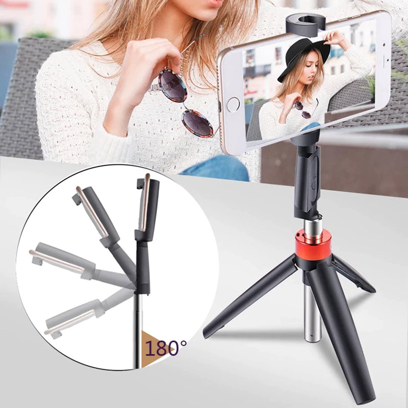 Mobile Phone Foldable Wireless Bluetooth Control Tripod Selfie Stick