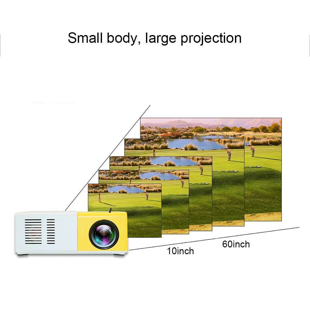 YG300 Portable Home Mini Projector