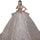 One-shoulder High-quality Long Trailing Heavy Industry Retro Wedding Dress