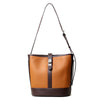 Women's Large-capacity Simple Cowhide Hit Color Crossbody Shoulder Bag