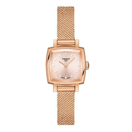 Tissot T-Lady Lovely Square T058.109.33.456.00 T0581093345600 Diamond Accents Women's Watch