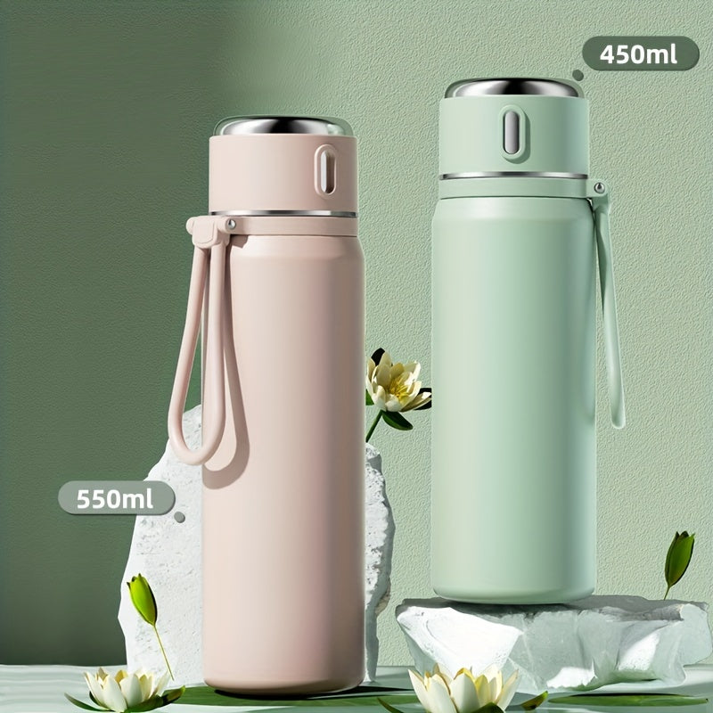 Stainless Steel Insulated Water Bottles 1pc, Vacuum Flask, Travel Thermal Cups, For Hot And Cold Beverages, Summer Winter Drinkware, Gifts, FS
