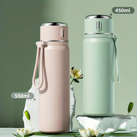 Stainless Steel Insulated Water Bottles 1pc, Vacuum Flask, Travel Thermal Cups, For Hot And Cold Beverages, Summer Winter Drinkware, Gifts, FS