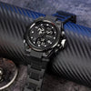 Sports Watch Men's Multifunctional, Luminous Display with Alarm, Chronograph & Stopwatch, Dual Movement, Rubber Case FS