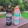 Water Bottle with Hello Design 700ml Insulated- Encourages Hydration, PC Material, No PVC, FS