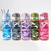 Sports Water Bottle 1pc Portable Camouflage Water Bottle for Sports and Fitness - BPA-Free Plastic, Leak-Proof, Easy to Carry, FS