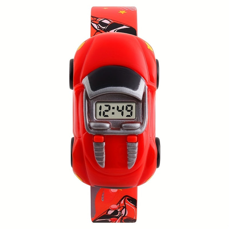 Kids Watch Small Car Shape Men and Women Children Digital Display Electronic Watch, Ideal choice for Gifts FS