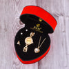 New Ladies Watch Exquisite Necklace Ring Earrings Jewelry Four-Piece Set