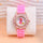 Fashion Watch Rhinestone Cartoon Unicorn Girls Silicone Strap Quartz Watch FS