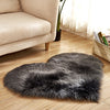 Plush Heart Shaped Carpet Non-Slip Mat Fluffy Rug Floor Mat Blanket Sofa Cushion Foot Pad Carpets For Living Room Home Decor