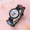 Kids' Cartoon Racing Car Watch - Cute Fashion with PVC Strap, Plastic Case, Electronic Drive, Analog Display for Ages 15+