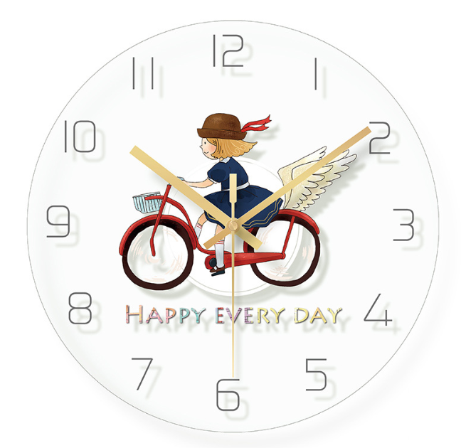 Bedroom room cartoon wall clock