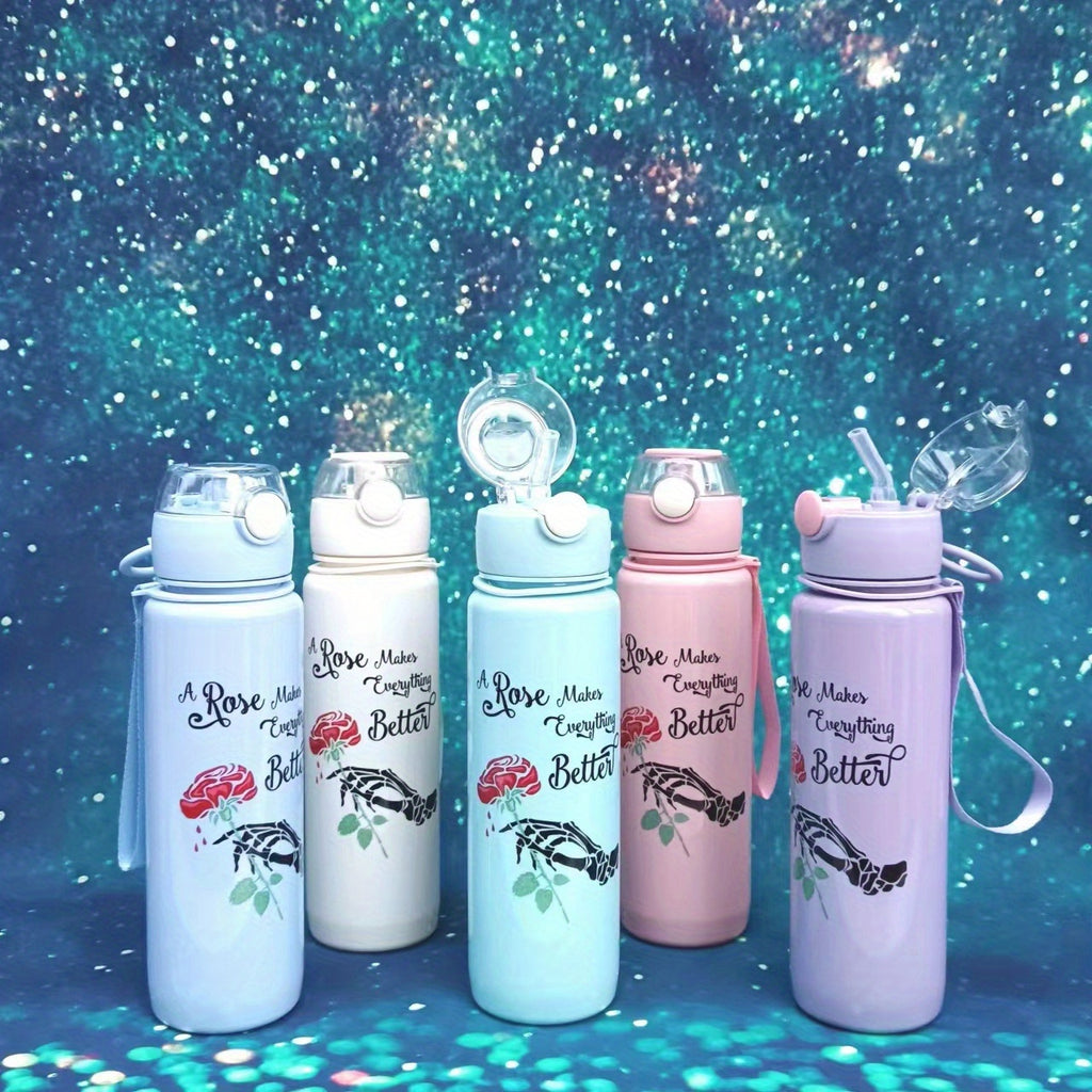 Halloween-Themed Leak-Proof Sports Water Bottles - Durable pcs, Perfect For Outdoor Activities & Dining, Ideal Birthday Or Holiday Gift, Available In 1pc Or 3pcs Set FS