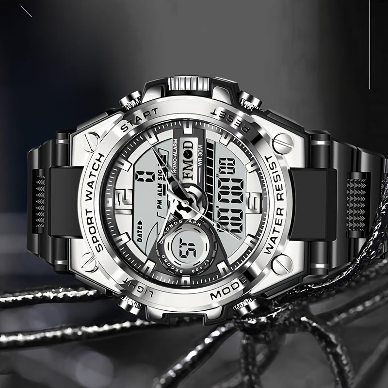 Outdoor Sports Electronic Watch 30M WR Luminous Digital Silicone Wrist Watch For Men Women FS