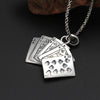 S925 Sterling Silver Pendant Jewelry Fashionable All-match Creative Flush Poker