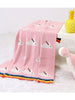 High Quality Rainbow Rabbit Knit Baby Blanket