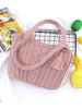 Fashion Women Solid Color Crochet Bag