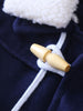 High Quality Kid Boy Fleece Collar Pocket Front Coat