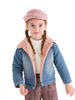 High Quality Kid Girl Button Up Denim Jacket