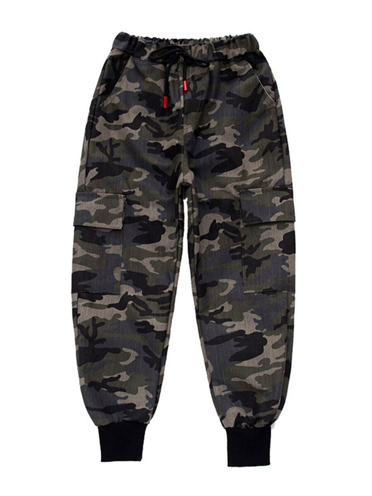 Kid Boy Trendy Camouflage Cargo Army Pants