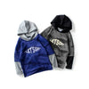 Boys Camouflage Printed Splice Sleeves Hoody