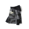 Boys Camouflage Printed Splice Sleeves Hoody