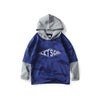 Boys Camouflage Printed Splice Sleeves Hoody