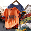 Boys Fashion Letter Figure Pattern Casual T-Shirt