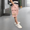 Boys Fashion Solid Color Hole Design Casual Shorts