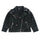 18M-10Y Kids Boys Black Zip-Up Lapel PU Leather Jackets