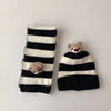 Striped Bear Scarf And Hat Beanie Set Kid Accessories